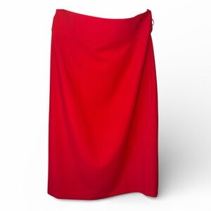 ANTONIO MELANI Vibrant Red Maxi Skirt